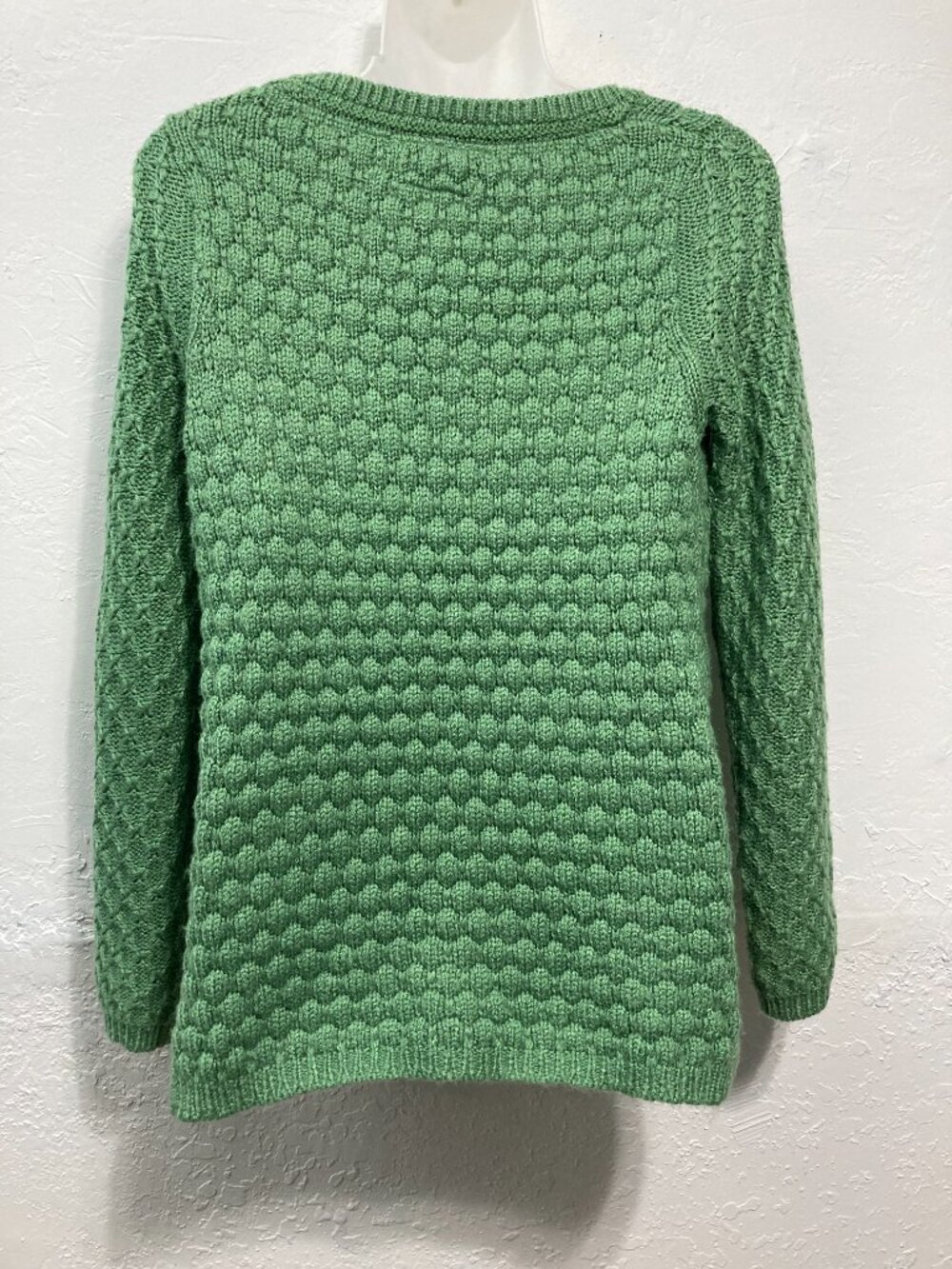 Field Flower by Anthropologie BubblePopcorn Stitch Knit Crewneck Sweater Green S - Picture 2 of 12